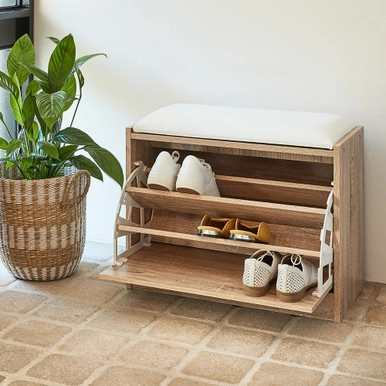 Howards Shoe Storage Bench | Howards Storage World