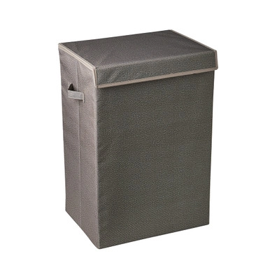 Howards Textured Fabric Laundry Hamper - Taupe | Howards Storage World