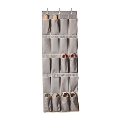 Howards Textured Fabric Over the Door Shoe Organiser | Howards Storage World