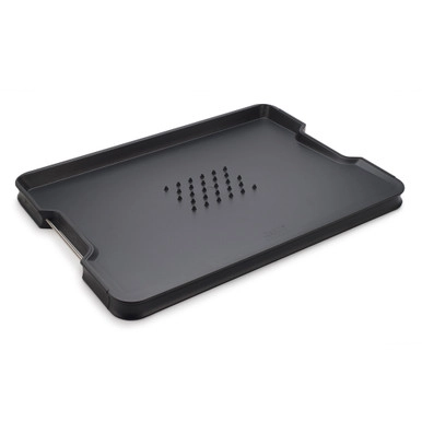 Joseph Joseph Cut&Carve Plus Chopping Board Large - Black | Howards Storage World