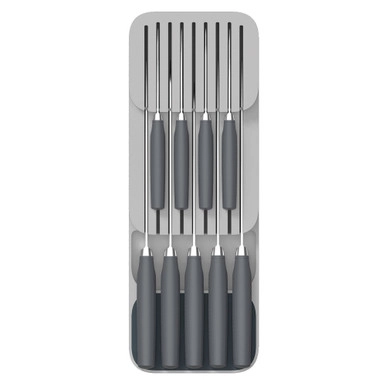 Joseph Joseph DrawerStore Compact Knife Drawer Organiser - Grey | Howards Storage World