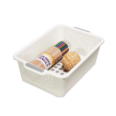 madesmart Storage Basket Small - White | Howards Storage World