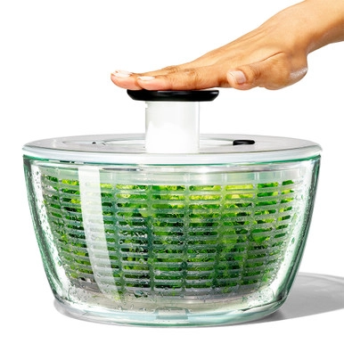 OXO Good Grips Glass Salad Spinner | Howards Storage World