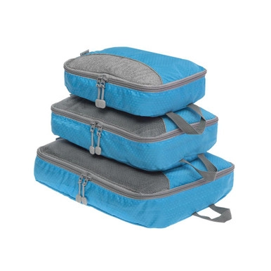 Packing Organisation Travel Cubes Set 3 - Blue | Howards Storage World