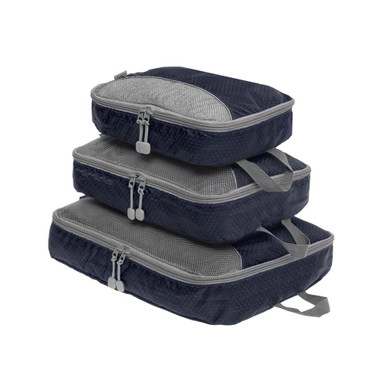 Packing Organisation Travel Cubes Set 3 - Navy | Howards Storage World