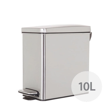 simplehuman 10L Profile Step Stainless Steel Rubbish Bin | Howards Storage World