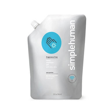 simplehuman Hand Sanitiser Refill Pouch - Fragrance Free | Howards Storage World