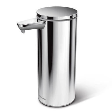 simplehuman Rechargeable Sensor Liquid Soap Dispenser - Polished | Howards Storage World