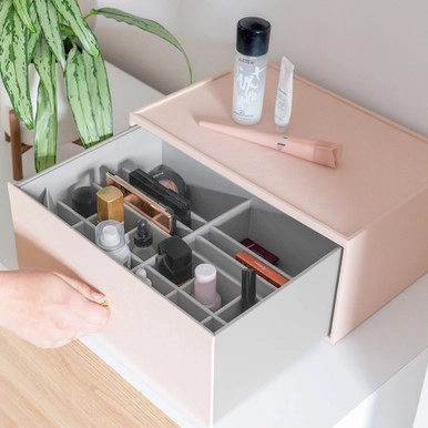 Stackers Supersize Makeup Organiser Drawer Deep - Blush | Howards Storage World