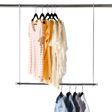 Wardrobe Double Hang Clothes Rail | Howards Storage World