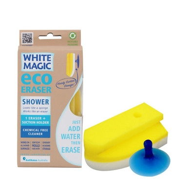 White Magic Shower Eraser | Howards Storage World