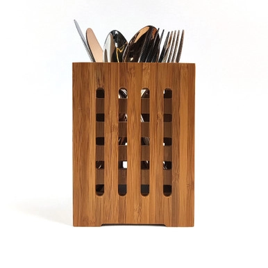 WilliamsWare Bamboo Cutlery Holder | Howards Storage World