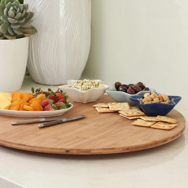 WilliamsWare Bamboo Lazy Susan Turntable - 50cm | Howards Storage World