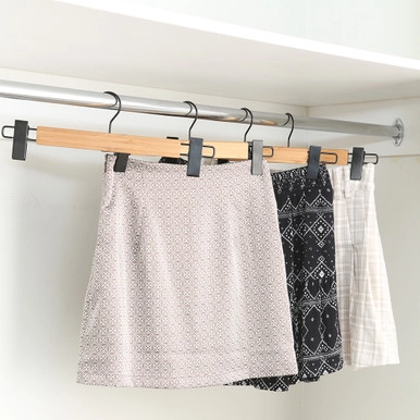 WilliamsWare Bamboo Skirt & Pants Hanger 2 Pack | Howards Storage World