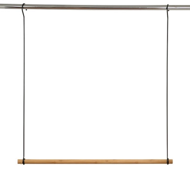 WilliamsWare Wardrobe Double Hang Clothes Rail - Bamboo | Howards Storage World