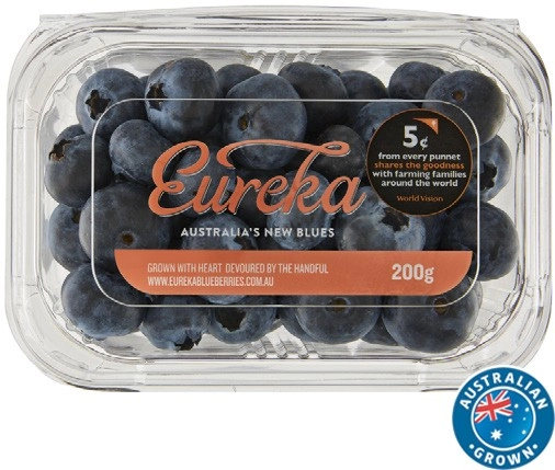 Australian Eureka Blueberries 200g Punnet