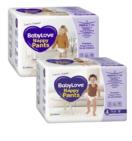 BabyLove Bulk Nappy Pants 22 Pack-28 Pack