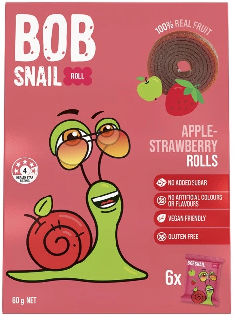 Bob Snail Fruit Rolls 60g