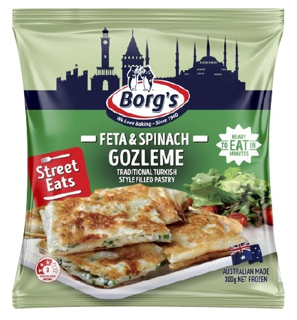 Borg's Feta & Spinach Gozleme 300g