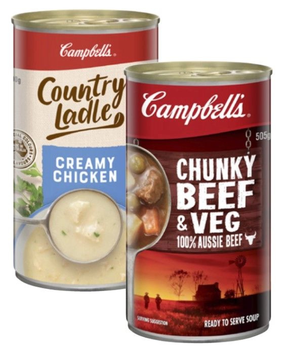 Campbell's Country Ladle or Chunky Soup 495g-505g