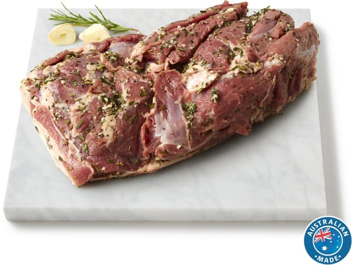 Coles Australian Lamb Butterflied Leg with Garlic & Rosemary