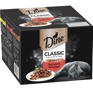 Dine Classic Collections Cat Food Pouch 24x85g