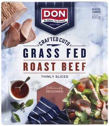 Don Crafted Cuts Grass Fed Roast Beef 100g