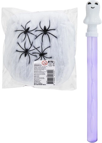 Halloween Bubble Wand or Spiders in Web