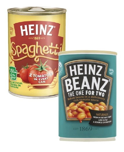 Heinz Beanz or Spaghetti 300g