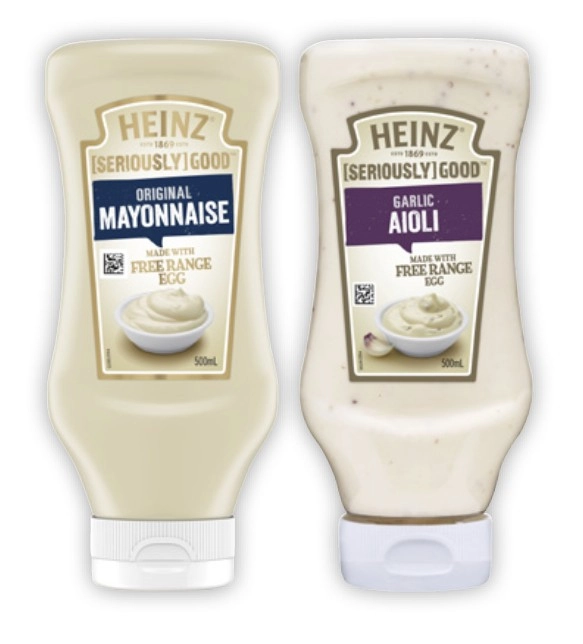 Heinz Seriously Good Aioli or Mayonnaise 500mL