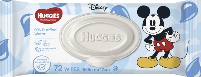 Huggies Baby Coconut, Fragrance Free or Water Wipes 72 Pack-80 Pack