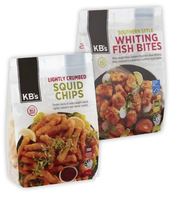 KB's Squid Chips or Battered Bites 1kg