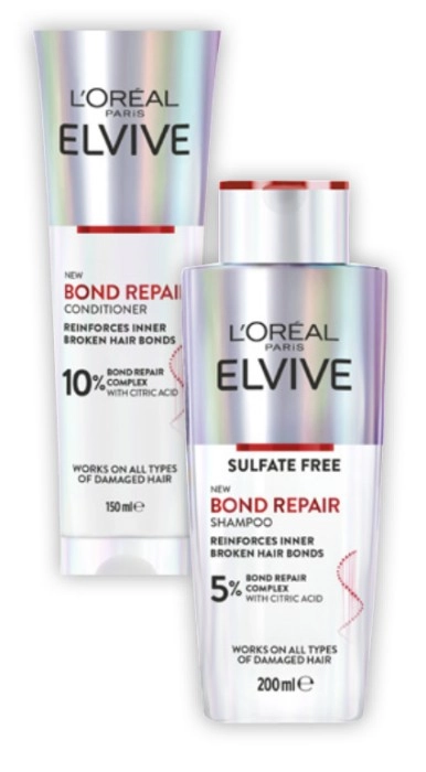 L'Oréal Elvive Bond Repair Shampoo 200mL or Conditioner 150mL