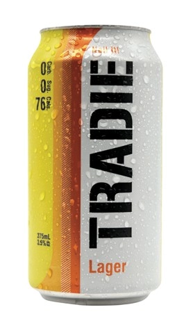 NEW Tradie Zero Carb Lager Cans 24x375mL