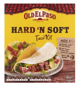 Old El Paso Hard 'N Soft Taco Kit 350g