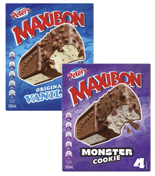 Peters Maxibon 4 Pack 560mL