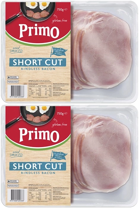 Primo Rindless Short Cut Bacon 750g