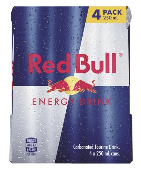 Red Bull Energy Drink 4x250mL