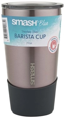 Smash Blue Stainless Steel Barista Cup 350mL