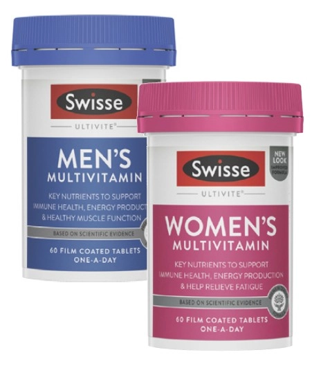 Swisse Ultivite Men's or Women's Multivitamin Tablets 60 Pack^