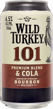 Wild Turkey & Cola 101 Cans 10x375mL