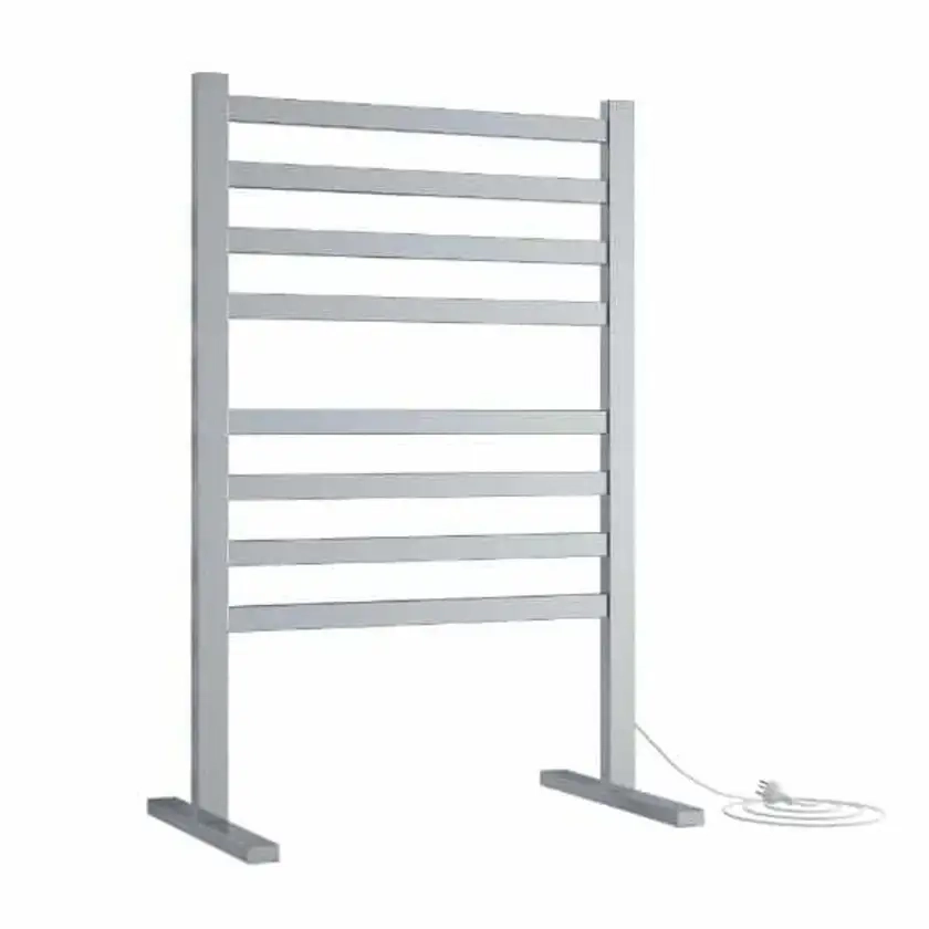 Thermorail Straight Flat Free-Standing Heated Towel Rail