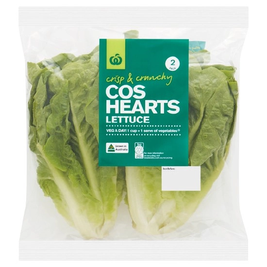 Australian Cos Lettuce Hearts Pk 2