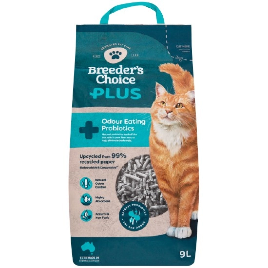 Breeder’s Choice Plus Probiotic Cat Litter 9 Litre