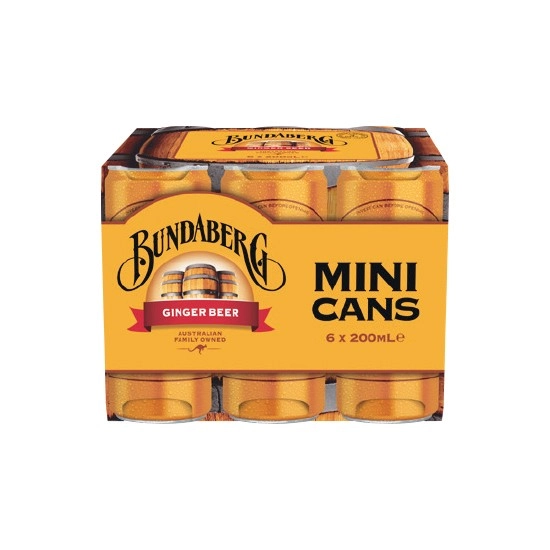 Bundaberg Mini Cans 6 x 200ml