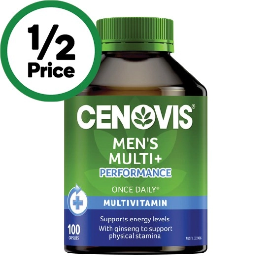 Cenovis Men’s Multi + Performance Capsules Pk 100~