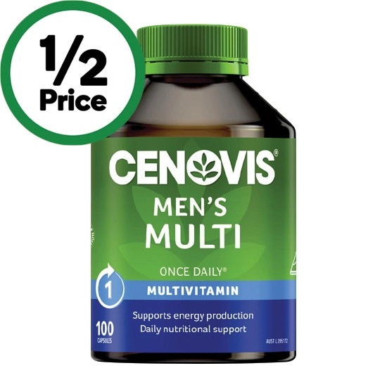 Cenovis Men’s Multivitamin Capsules Pk 100~