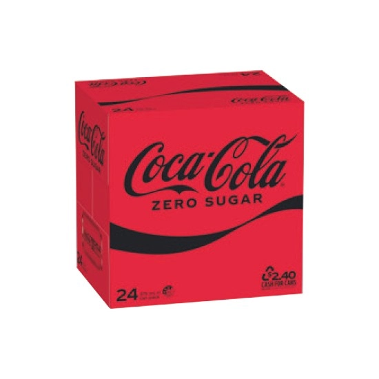 Coca-Cola Classic, Zero Sugar or Diet Soft Drink Varieties 24 x 375ml