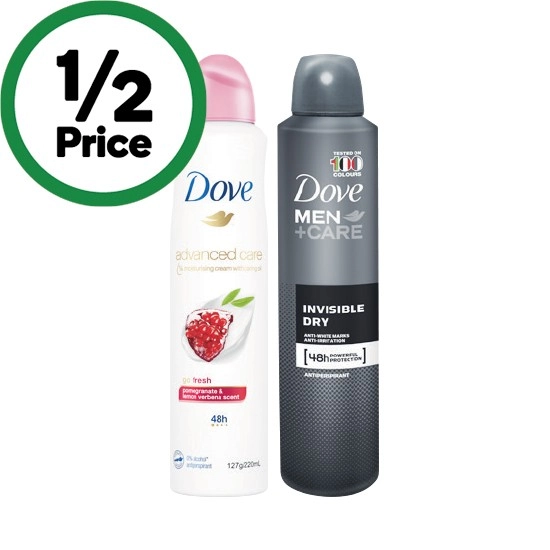 Dove Antiperspirant Deodorant 220-254ml