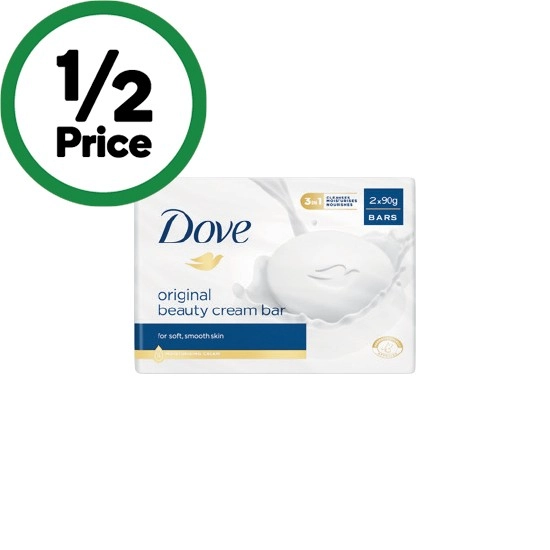 Dove Beauty Cream Bar 90g x Pk 2